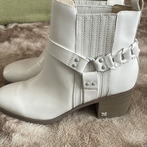 Sam Edelman Dalma Biker Booties With Buckle -Moto Riding Boots - Picture 4 of 5